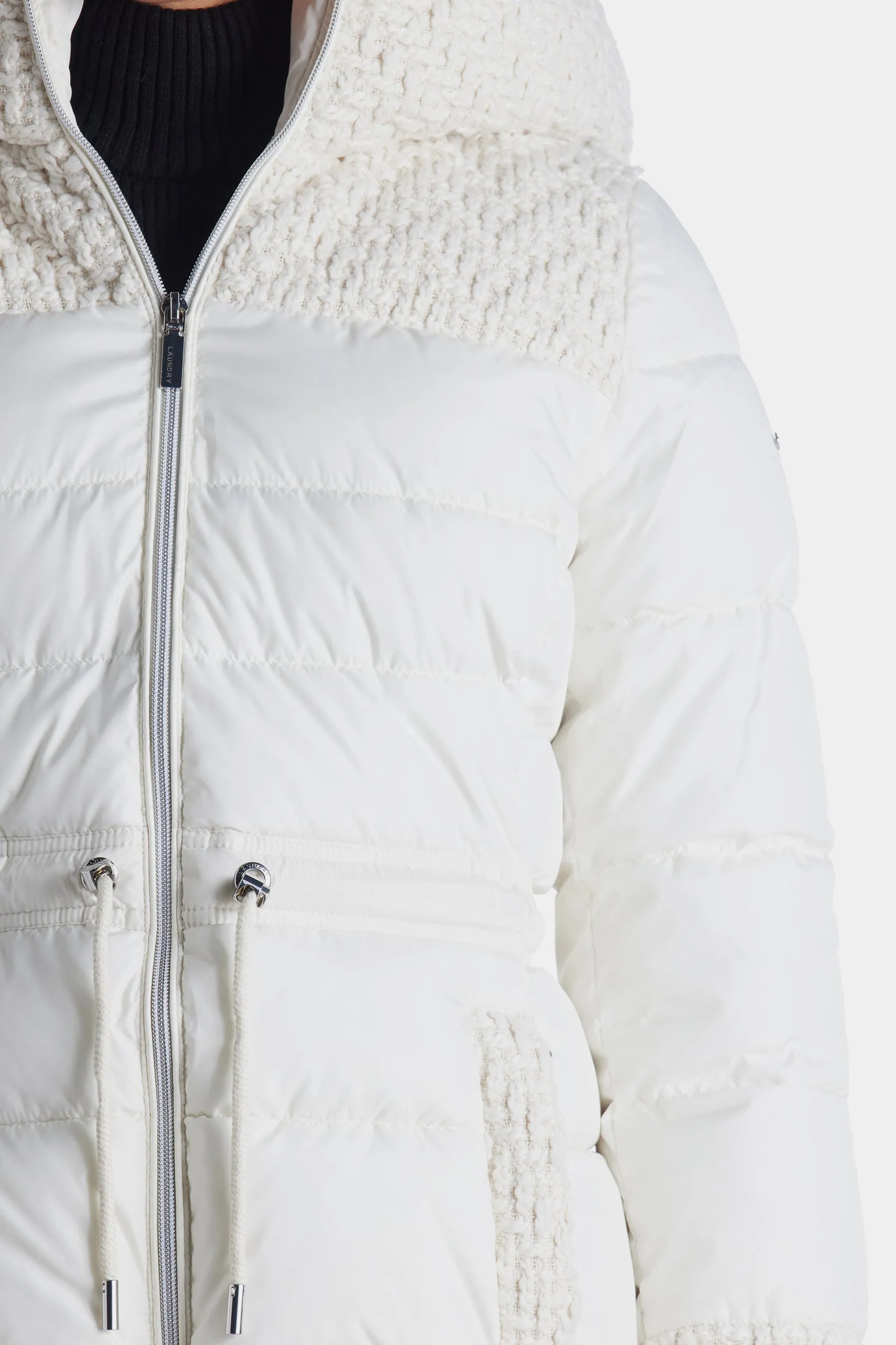 Petal & Solid Chunky Knit Puffer sold by Lord & Taylor product image thumbnail 4