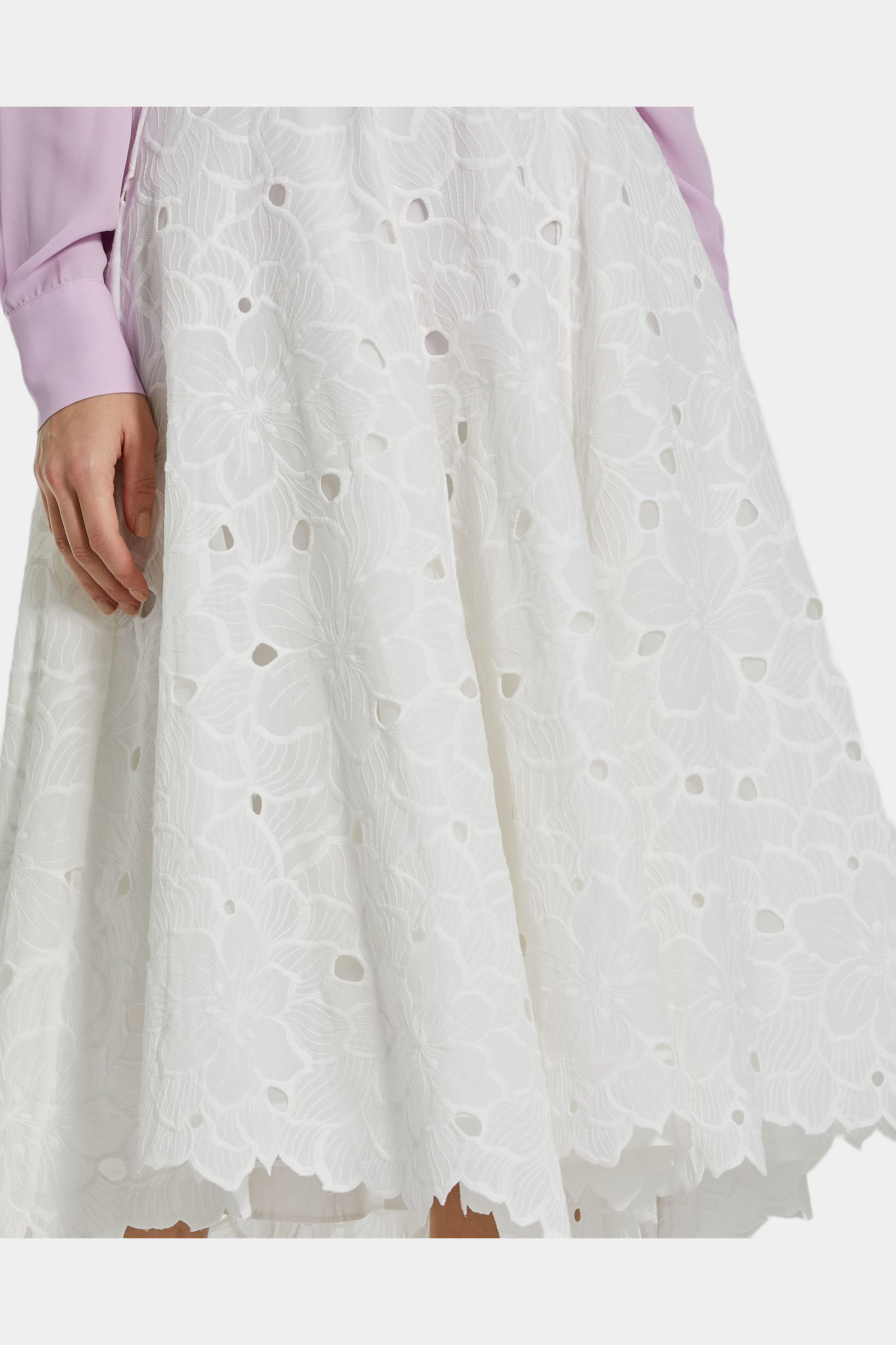 Embroidered Floral A Line Midi Skirt sold by Lord & Taylor product image thumbnail 2