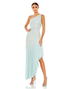 Embellished Floral Detail One Shoulder Gown sold by Lord & Taylor