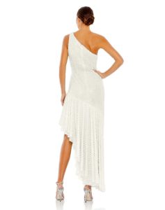 Embellished Floral Detail One Shoulder Gown sold by Lord & Taylor
