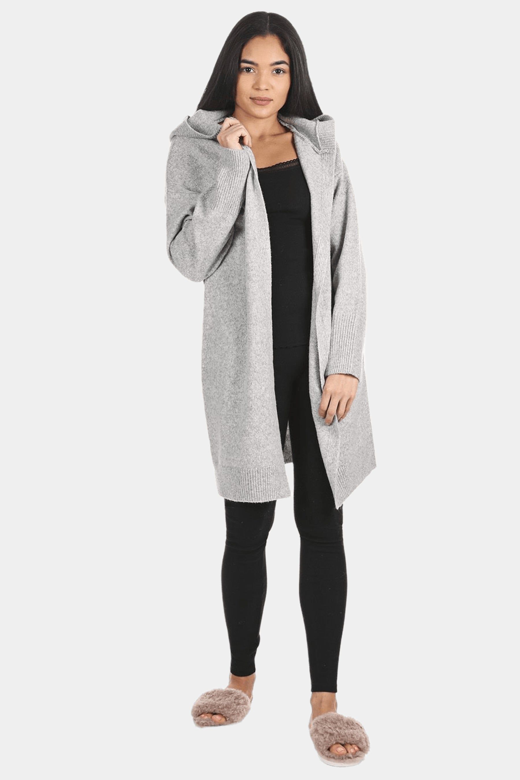 Sweater Knit Hooded Cardigan sold by Lord & Taylor product image thumbnail 3