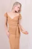 WAIST TIE PUFF SLEEVE CROP TOP sold by Lord & Taylor
