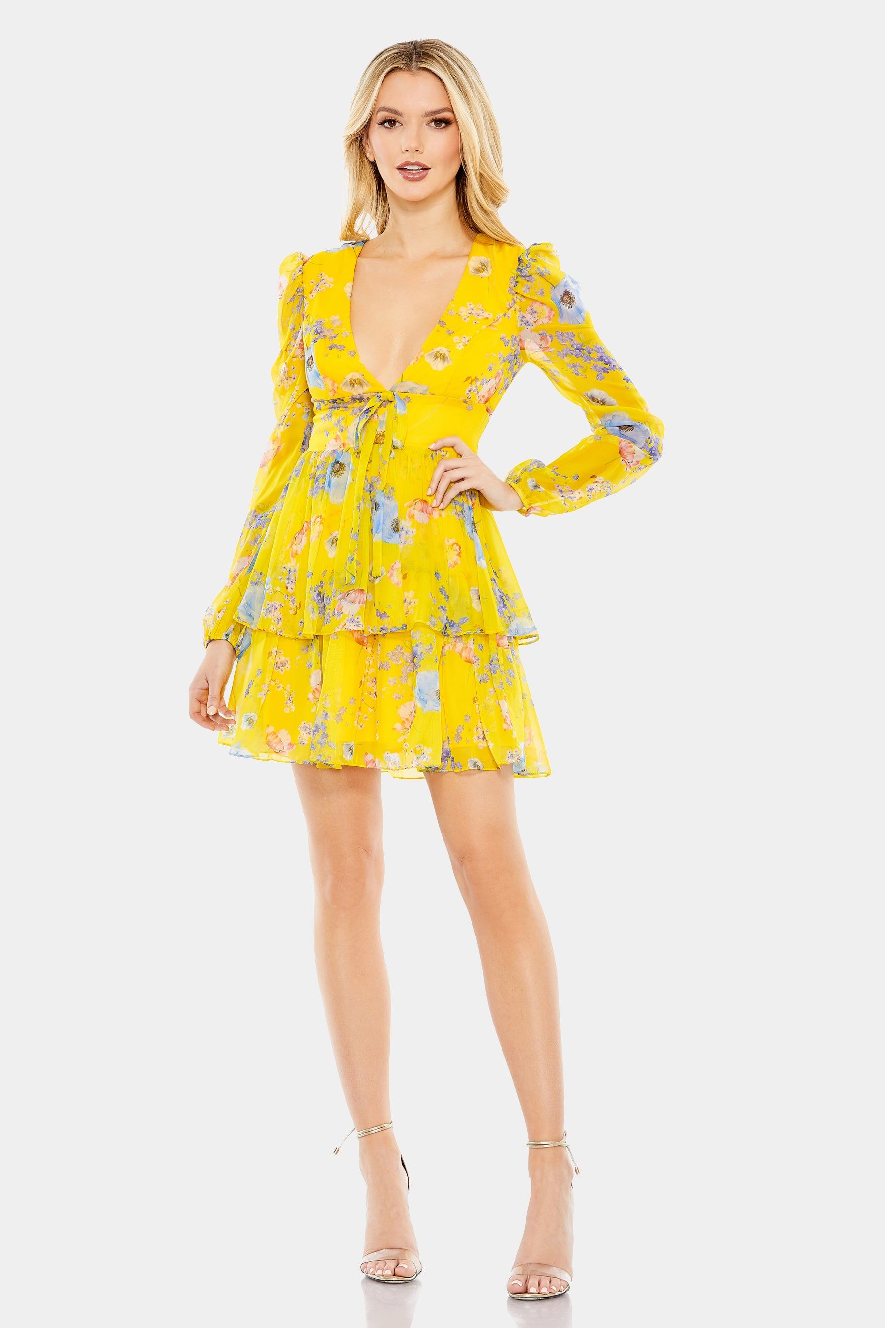 Floral Print Puff Sleeve Ruffled Mini Dress sold by Lord & Taylor
