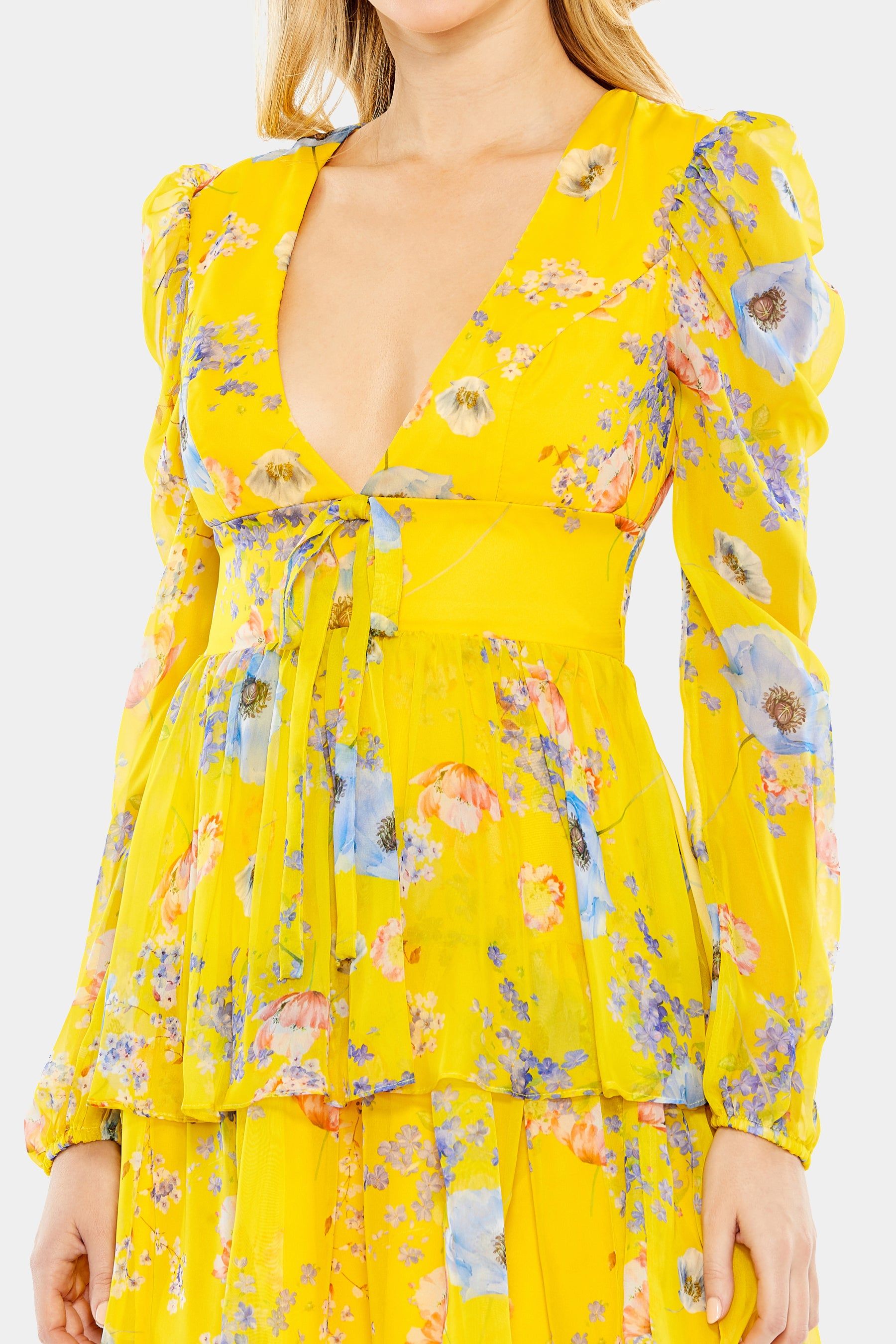 Floral Print Puff Sleeve Ruffled Mini Dress sold by Lord & Taylor product image thumbnail 2