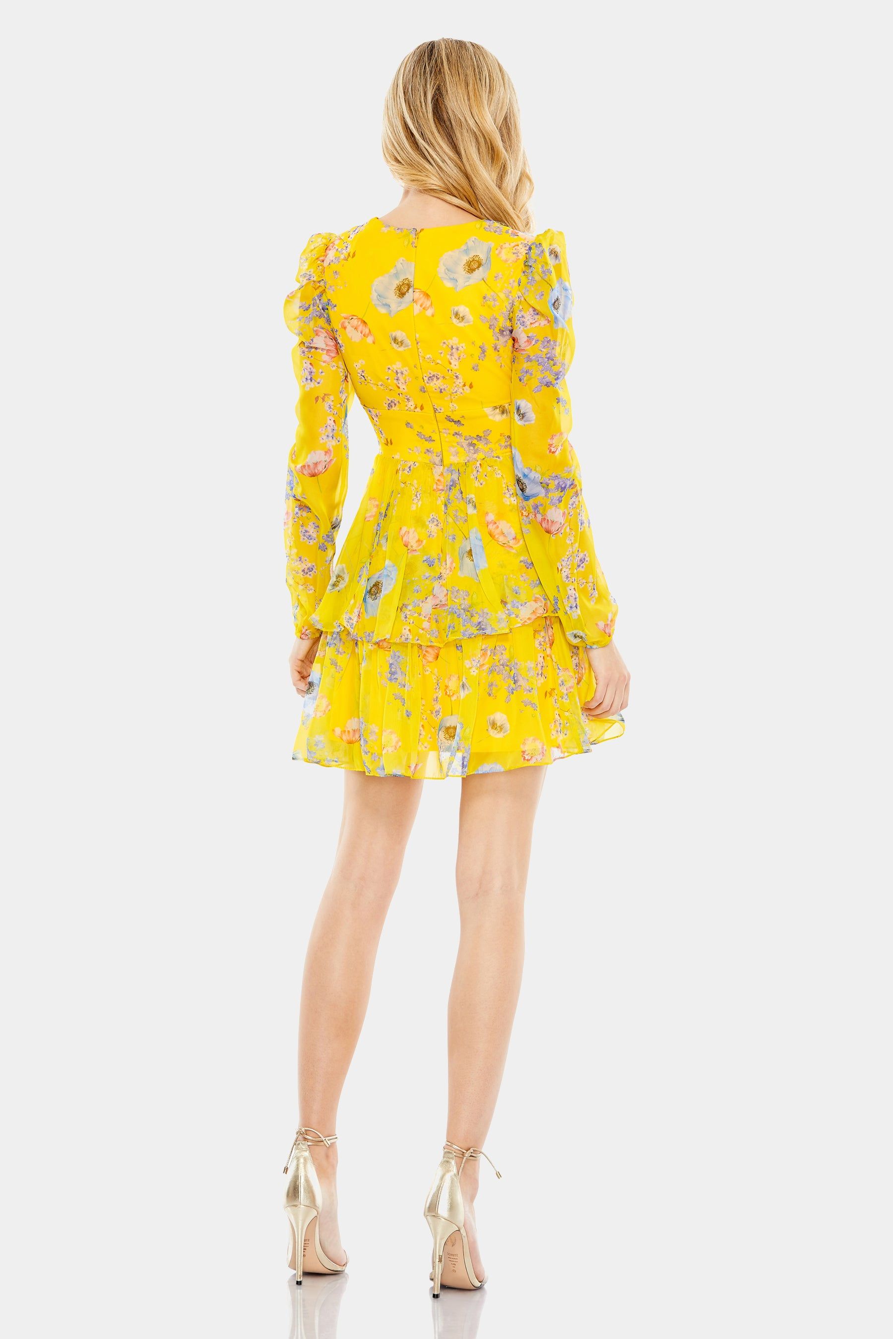 Floral Print Puff Sleeve Ruffled Mini Dress sold by Lord & Taylor product image thumbnail 3
