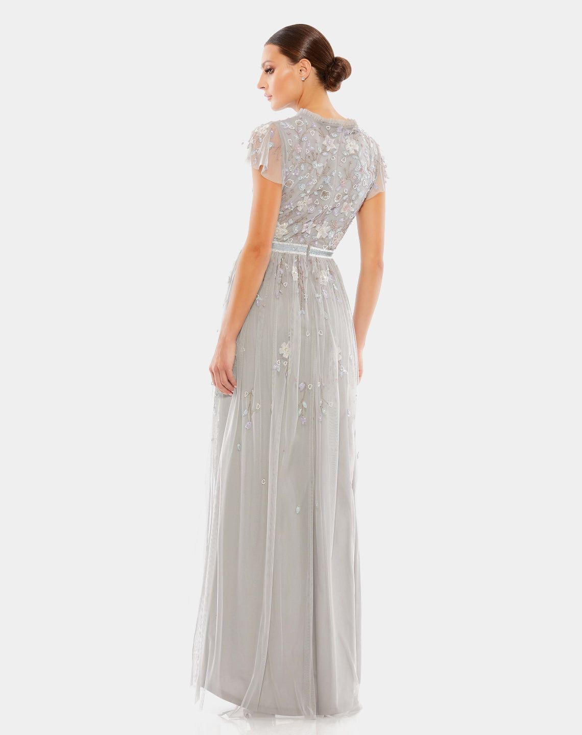 Embellished Asymmetrical Wrap Gown sold by Lord & Taylor product image thumbnail 3