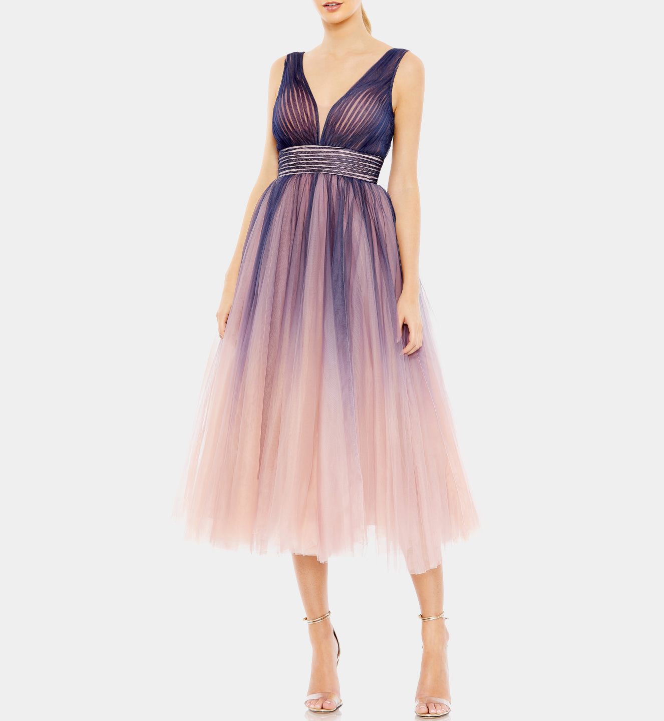 Ombre Sleeveless V Neck Midi Dress sold by Lord & Taylor