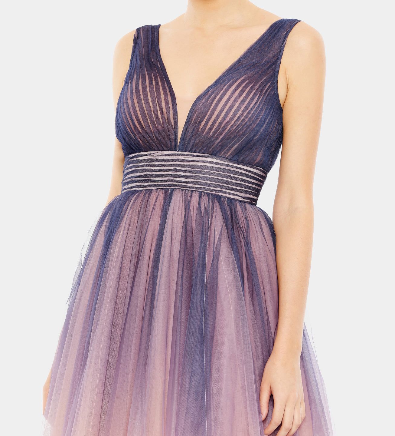 Ombre Sleeveless V Neck Midi Dress sold by Lord & Taylor product image thumbnail 3