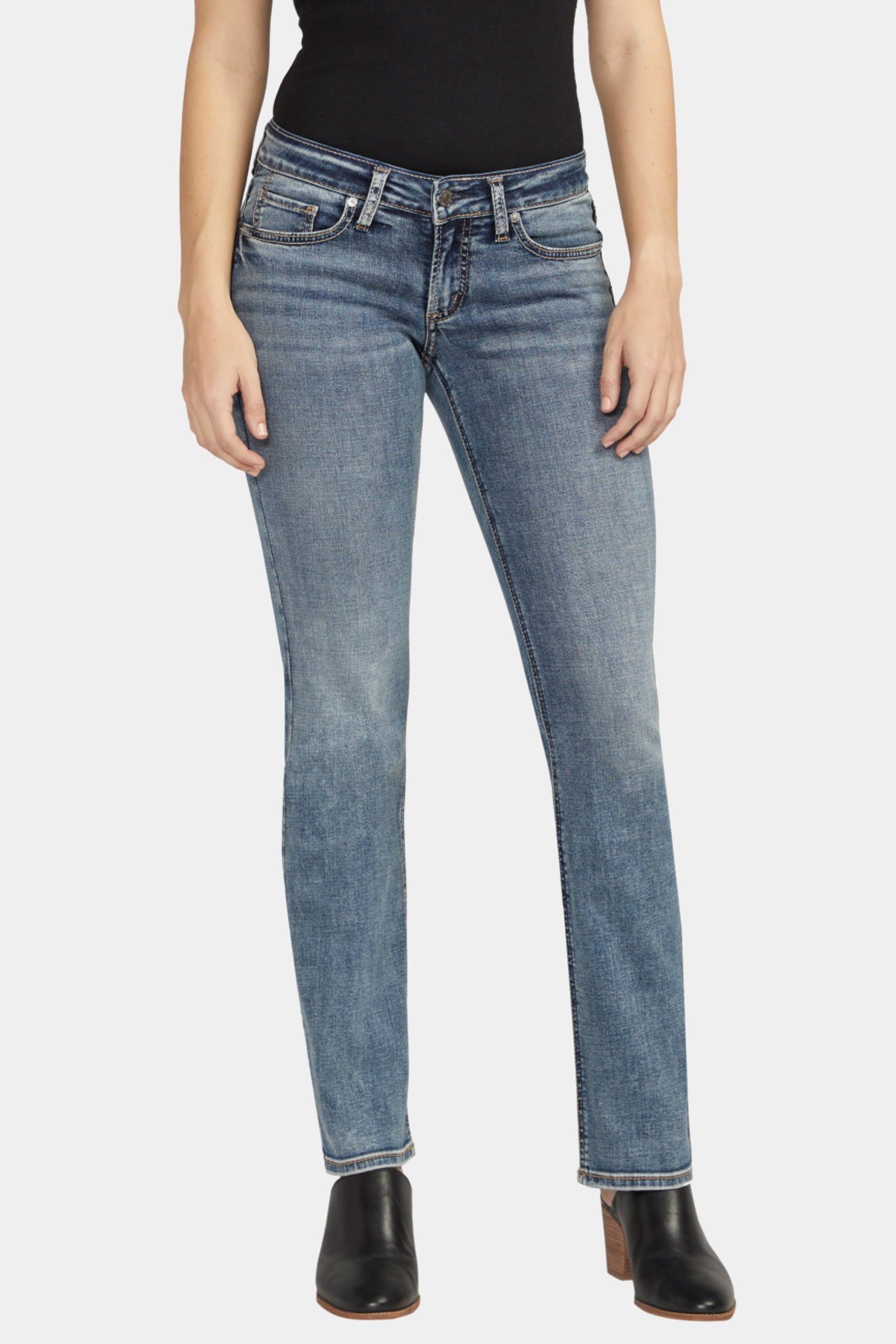 Tuesday Low Rise Straight Leg Jeans sold by Lord & Taylor