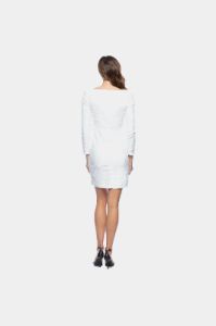 Long Sleeve Boat Neck Sequin Dress sold by Lord & Taylor