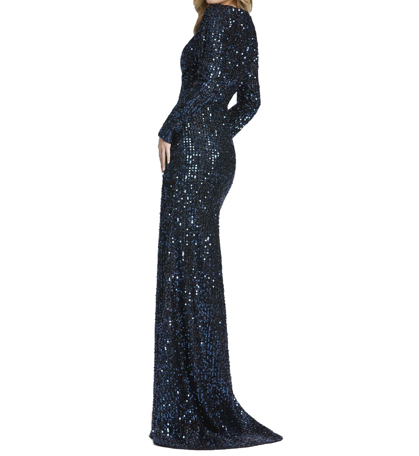 Long Sleeve Trumpet Gown sold by Lord & Taylor product image thumbnail 2