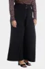 Wide Leg Belted Moss Crepe Pant sold by Lord & Taylor