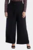 Wide Leg Belted Moss Crepe Pant sold by Lord & Taylor