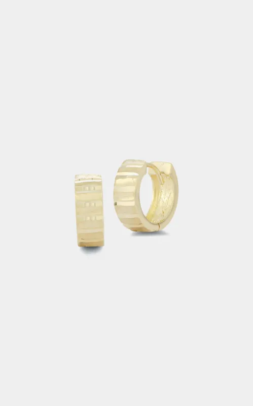 14K Gold Diamond Cut Huggies sold by Lord & Taylor
