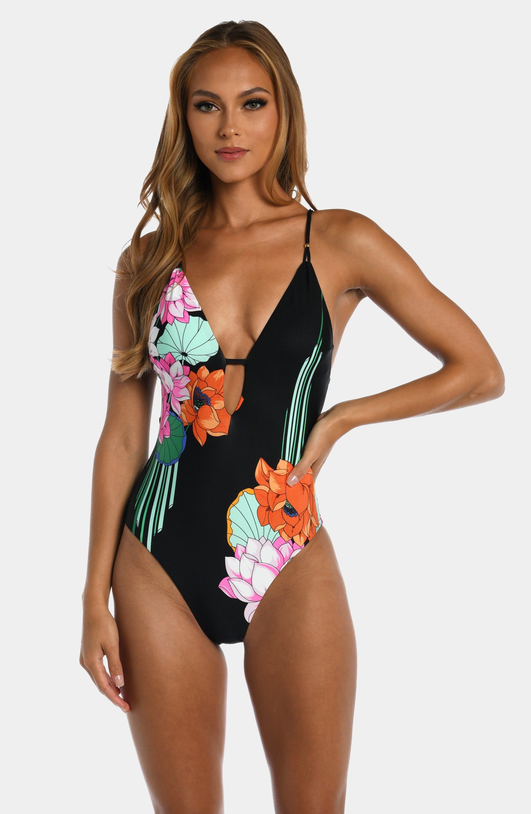 Lotus Plunge One Piece sold by Lord & Taylor product image thumbnail 4