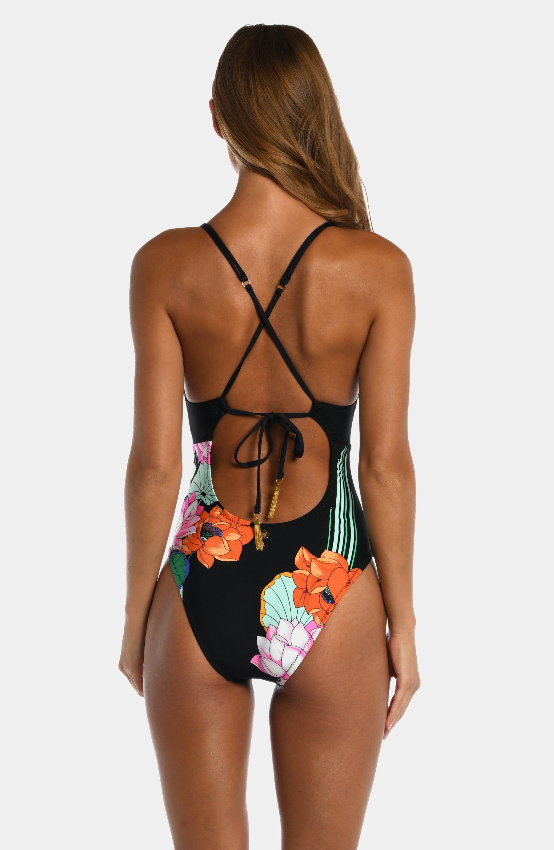 Lotus Plunge One Piece sold by Lord & Taylor product image thumbnail 5