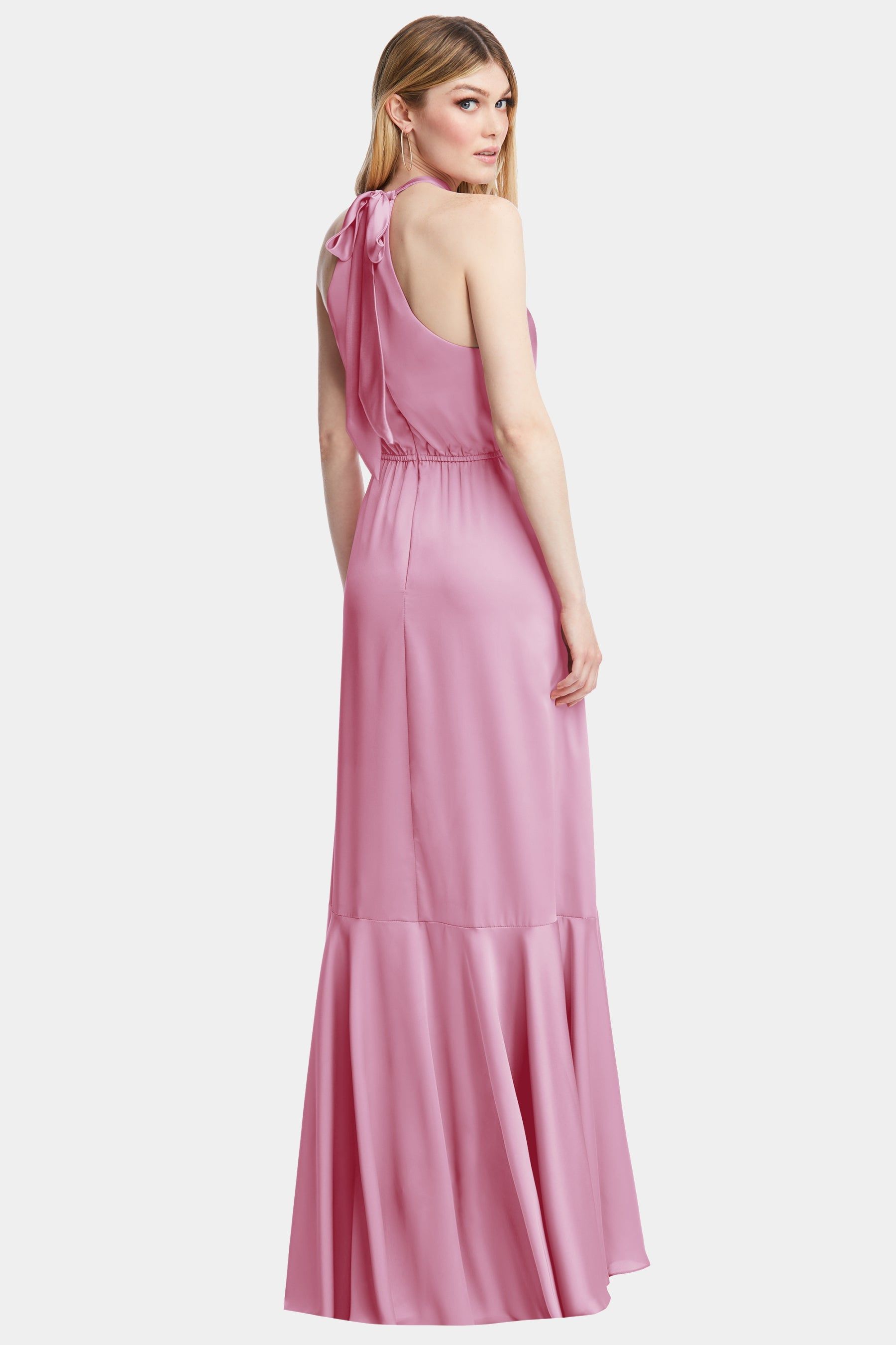 Asymmetric Cascade Ruffle Tie-Neck Maxi Dress sold by Lord & Taylor product image thumbnail 9