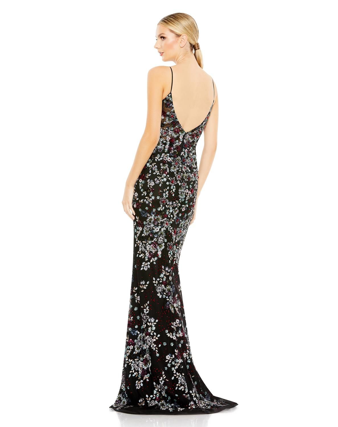 Embellished Plunge Neck Sleeveless Gown sold by Lord & Taylor product image thumbnail 2