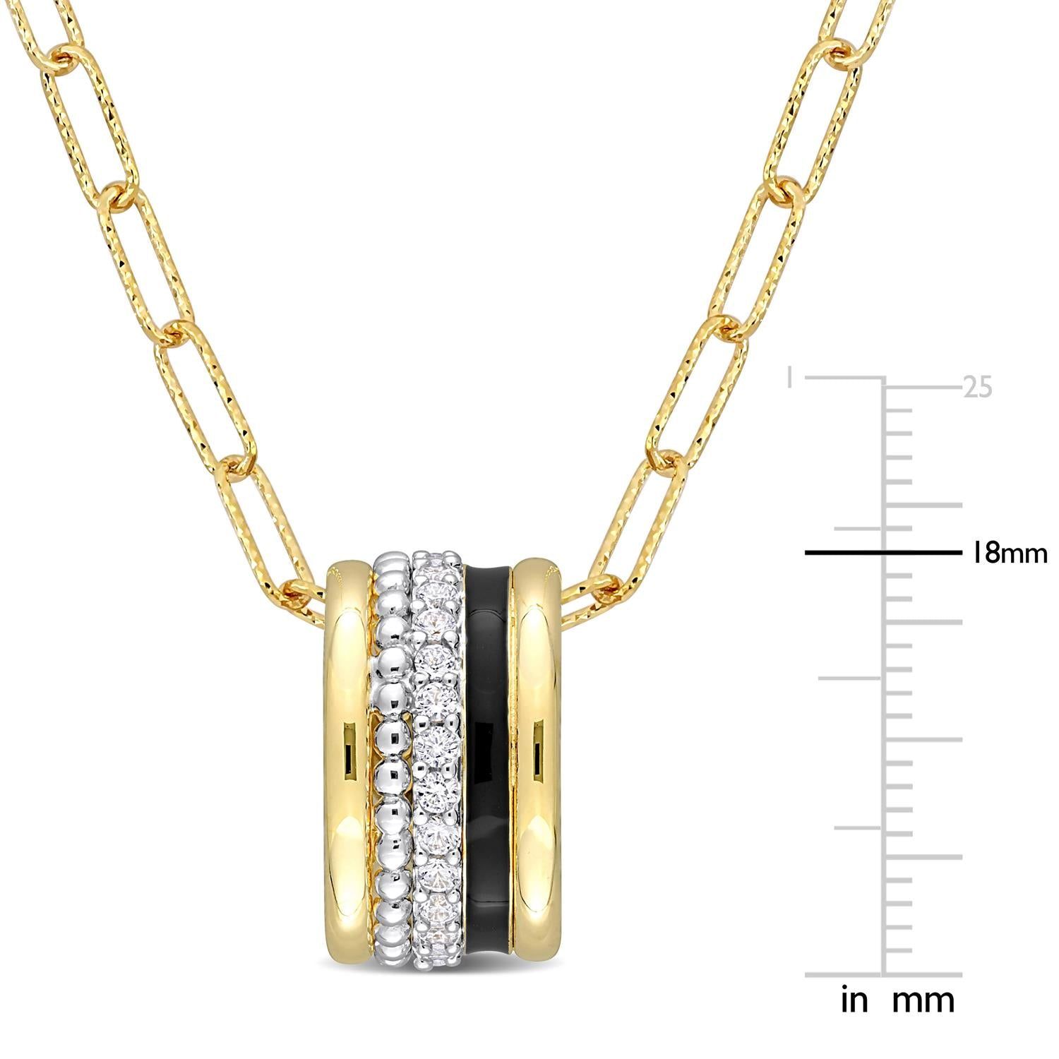 Created White Sapphire Multi-Textured Necklace sold by Lord & Taylor product image thumbnail 3