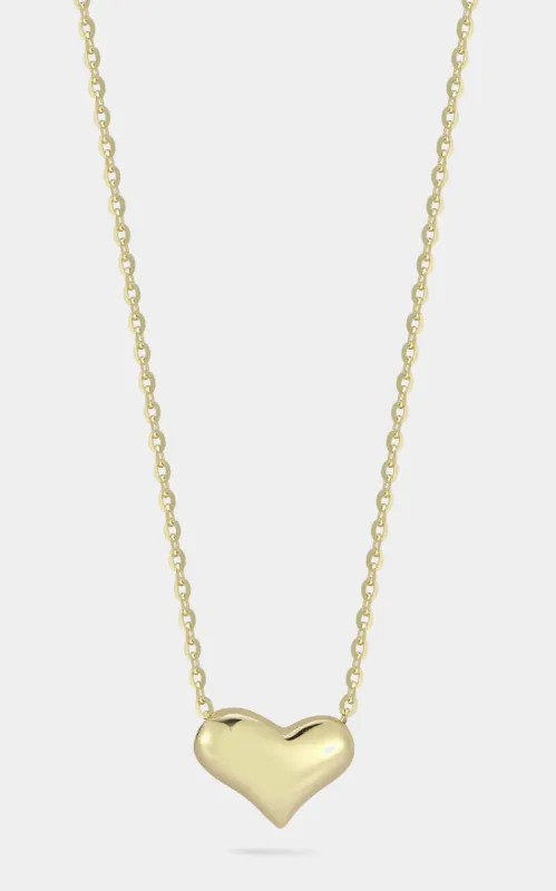 14K Gold Puffed Heart Necklace sold by Lord & Taylor