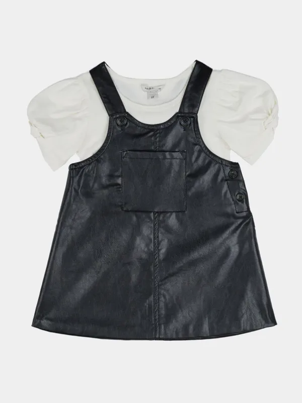Girls Front Pocket Jumper & Top 2-Piece Set sold by Lord & Taylor