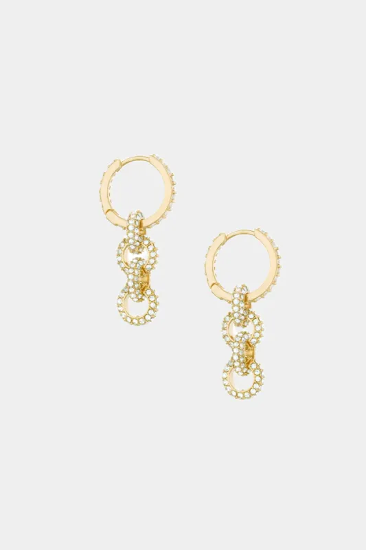Multi-Ring Crystal Dangle Earrings sold by Lord & Taylor
