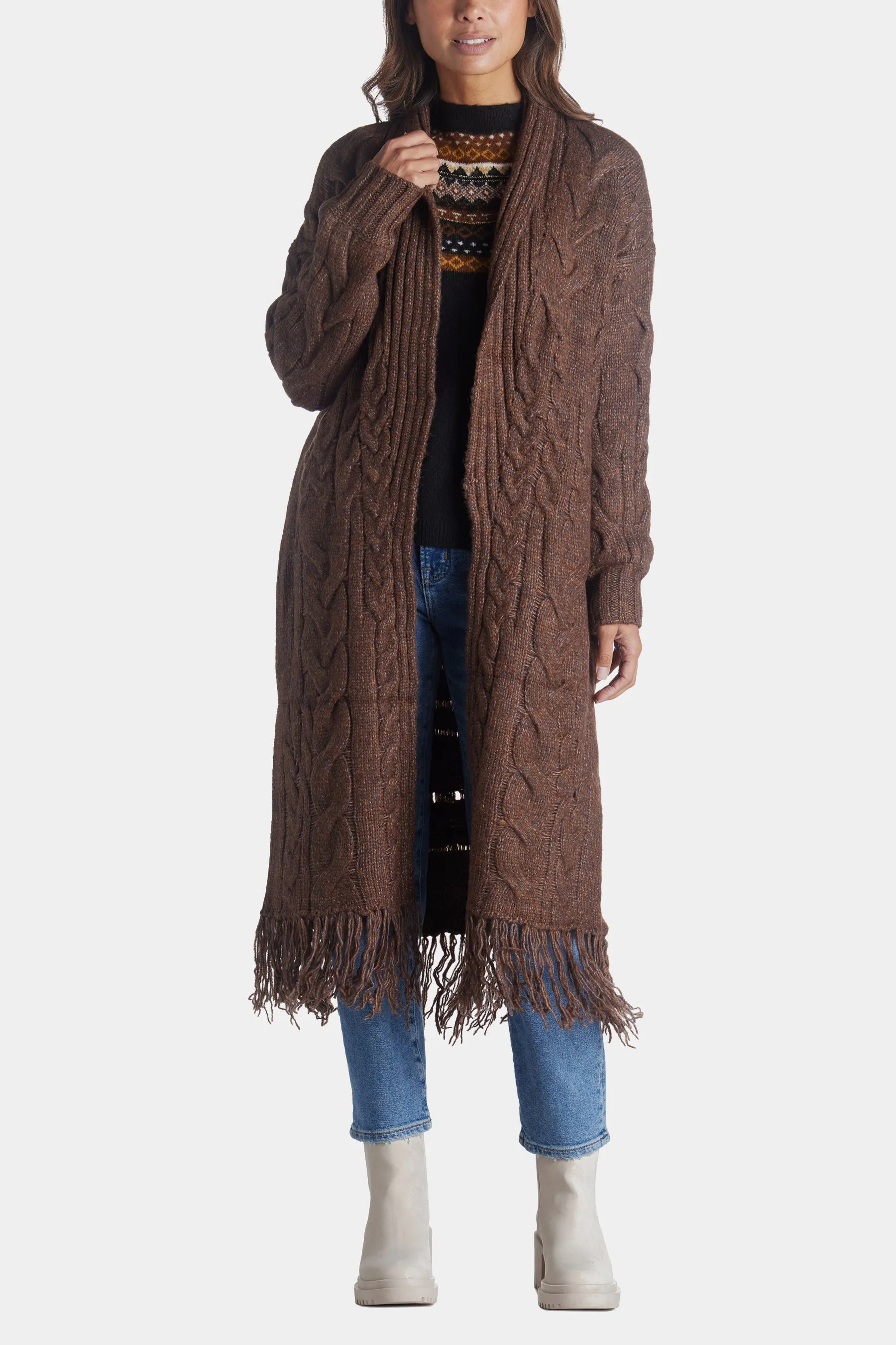 Dream Cable Sweater Cardigan sold by Lord & Taylor product image thumbnail 2