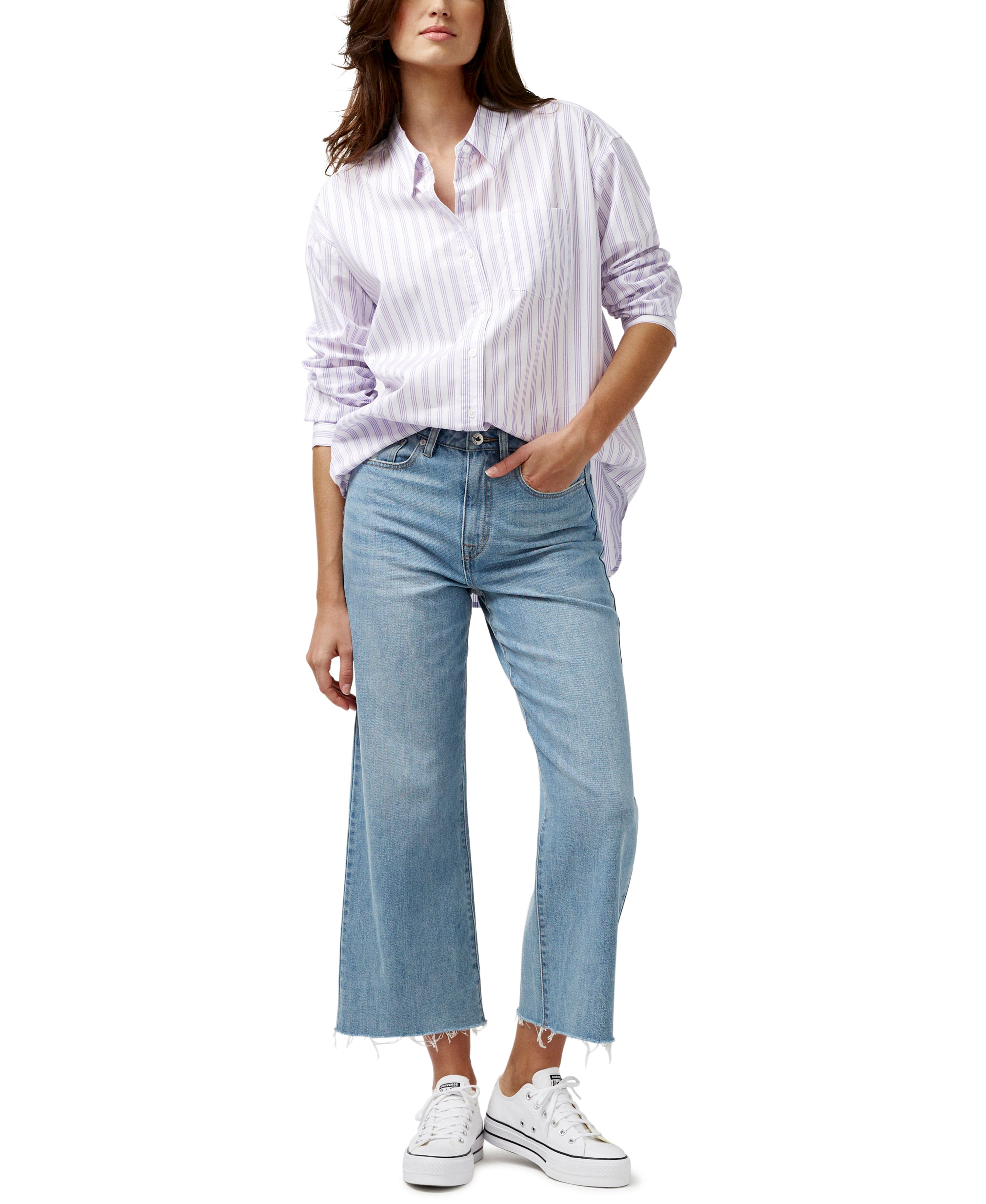 Hayden Oversized Boyfriend Shirt sold by Lord & Taylor product image thumbnail 6