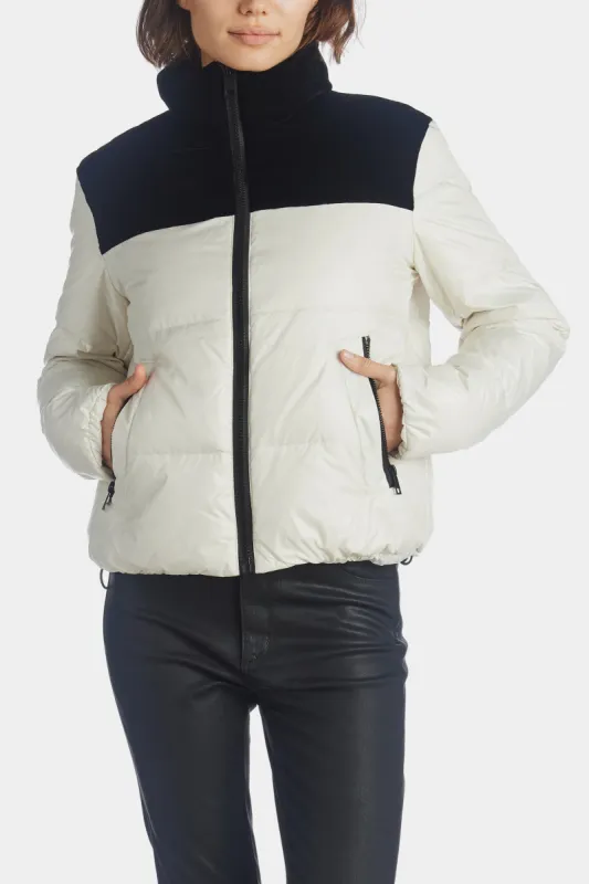 Tilly Color Block Short Puffer Jacket sold by Lord & Taylor