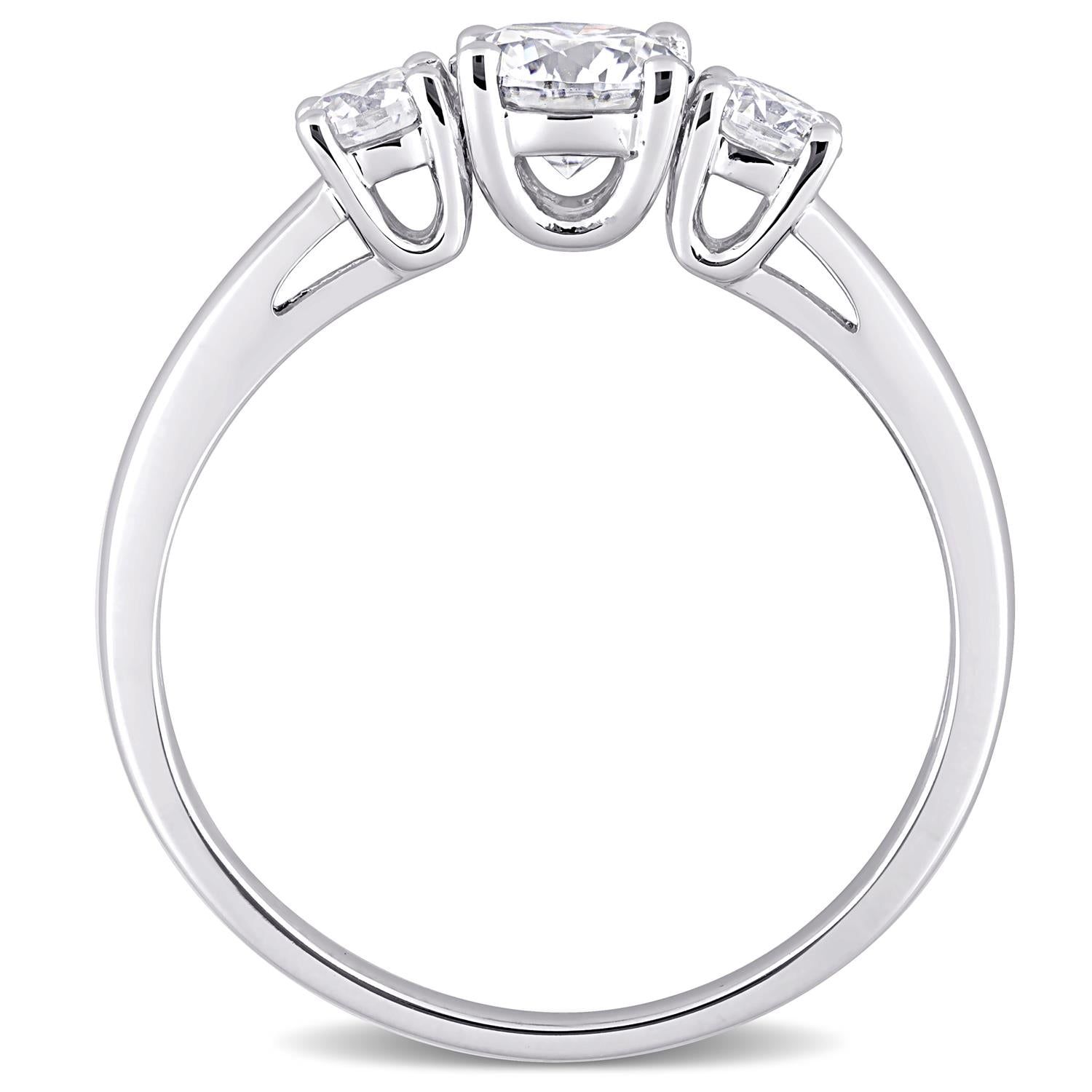 Moissanite 3-Stone Engagement Ring sold by Lord & Taylor product image thumbnail 3