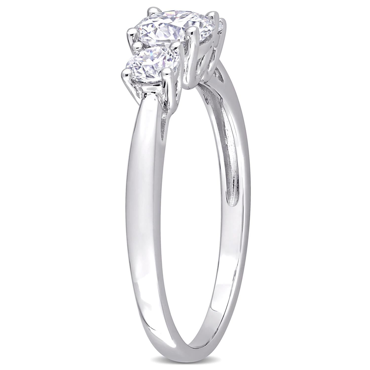 Moissanite 3-Stone Engagement Ring sold by Lord & Taylor product image thumbnail 2