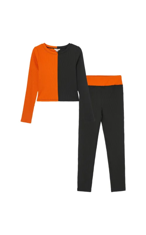 Girls Color Block Long Sleeve Top Active Set sold by Lord & Taylor