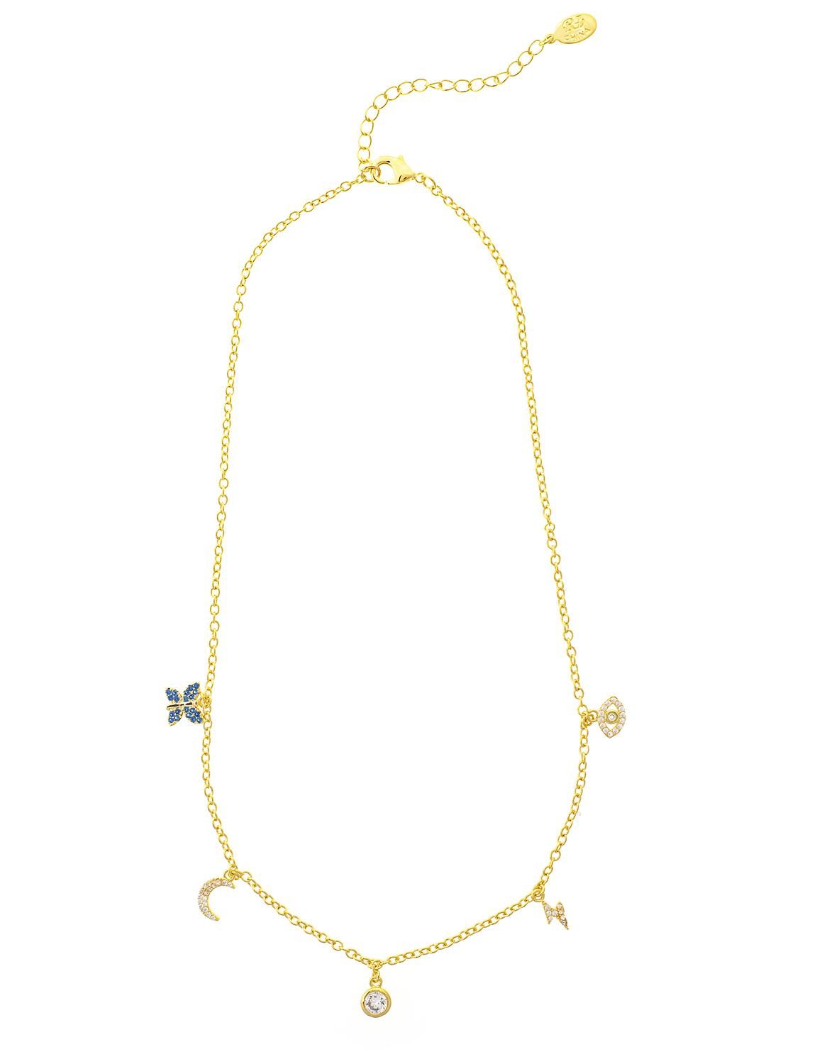 Multi Cubic Zirconia Charm Necklace sold by Lord & Taylor product image thumbnail 3