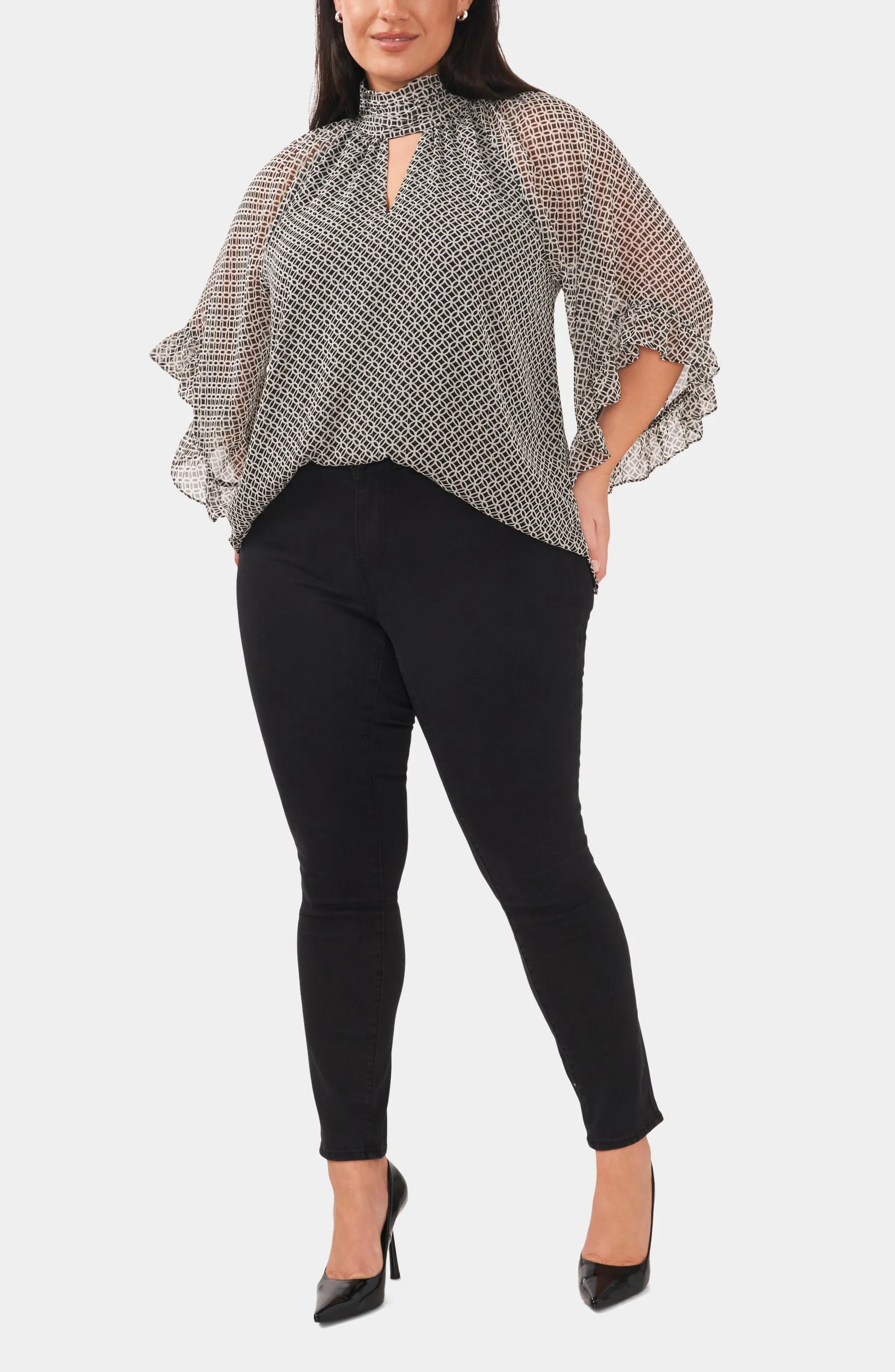 Raglan Key Hole Blouse sold by Lord & Taylor product image thumbnail 4