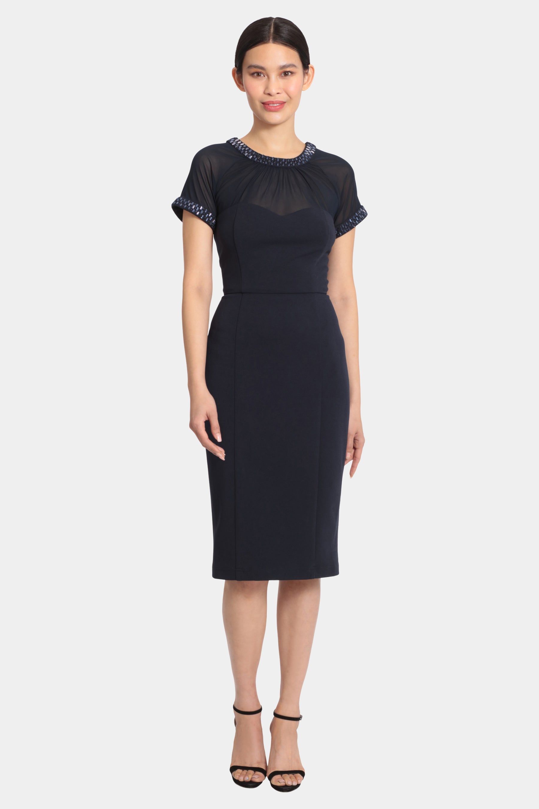 Illusion Dress With Beading sold by Lord & Taylor