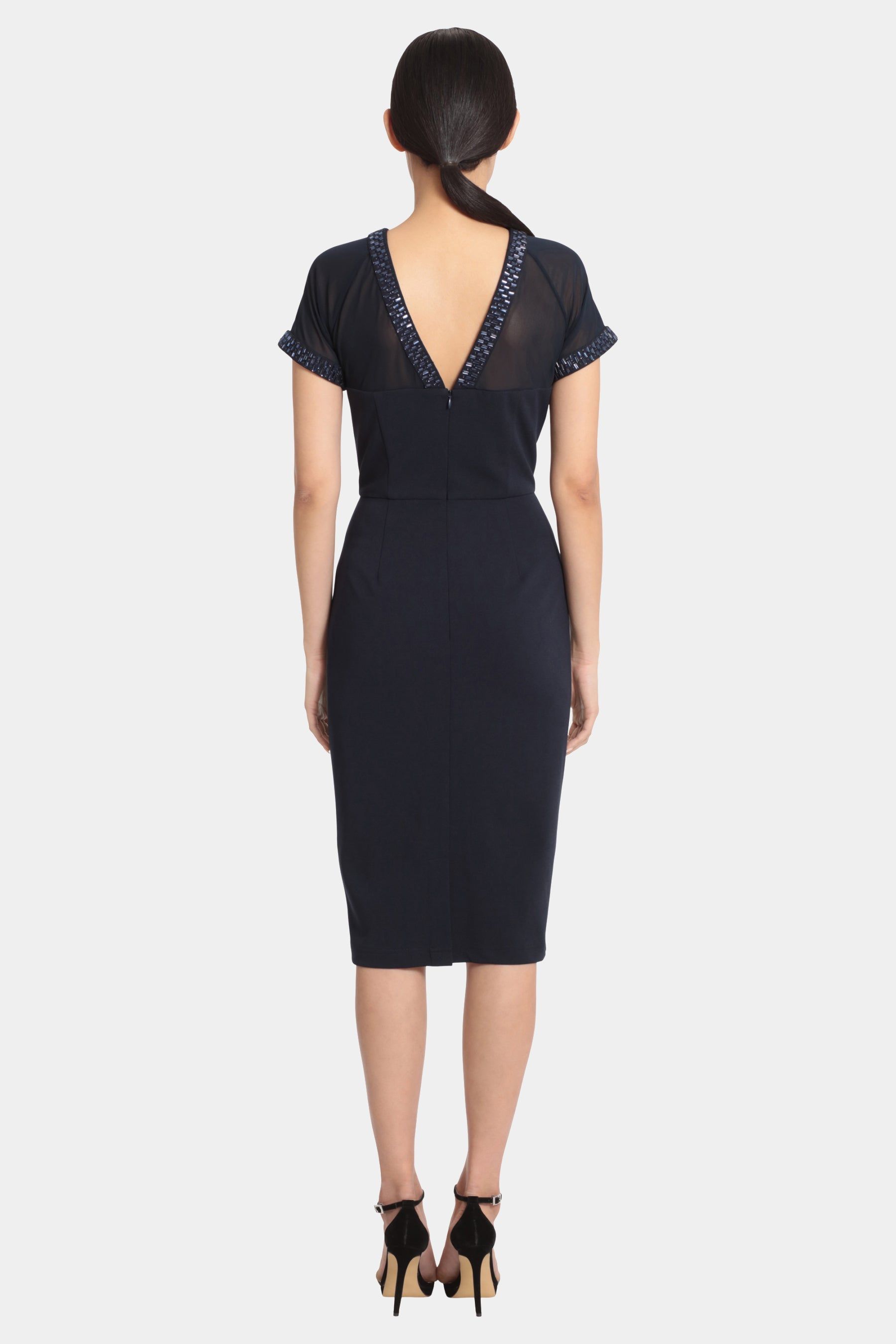 Illusion Dress With Beading sold by Lord & Taylor product image thumbnail 2