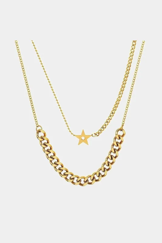 Layered Gold Plated You Shine Necklace sold by Lord & Taylor