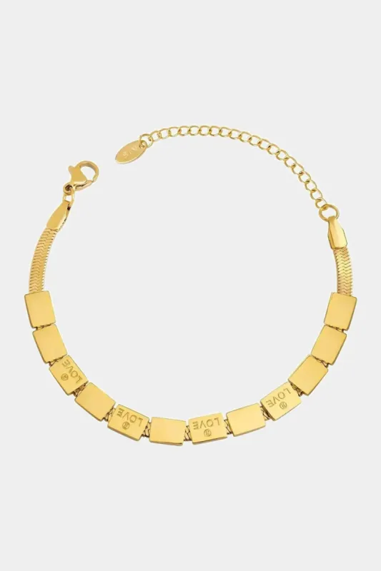 Love Gold Plated Bracelet sold by Lord & Taylor