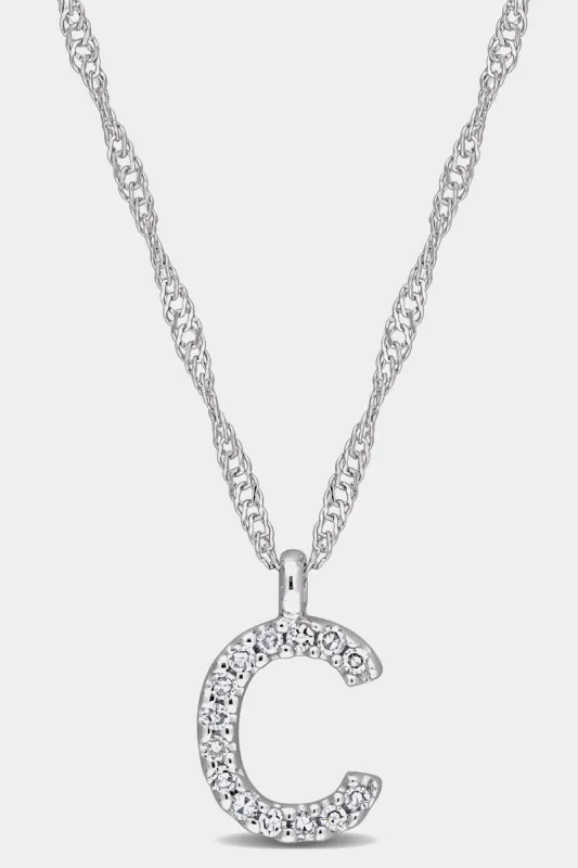 Initial C Diamond Accent Necklace sold by Lord & Taylor