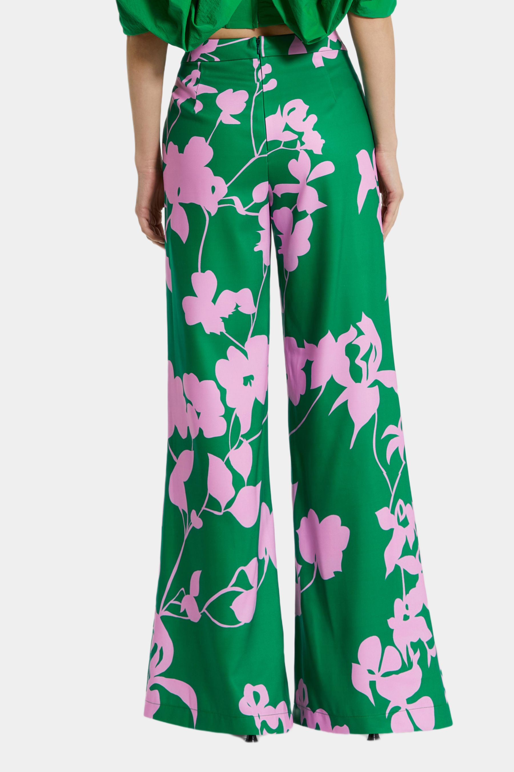 Printed Crepe High Waisted Wide Leg Trouser sold by Lord & Taylor product image thumbnail 2