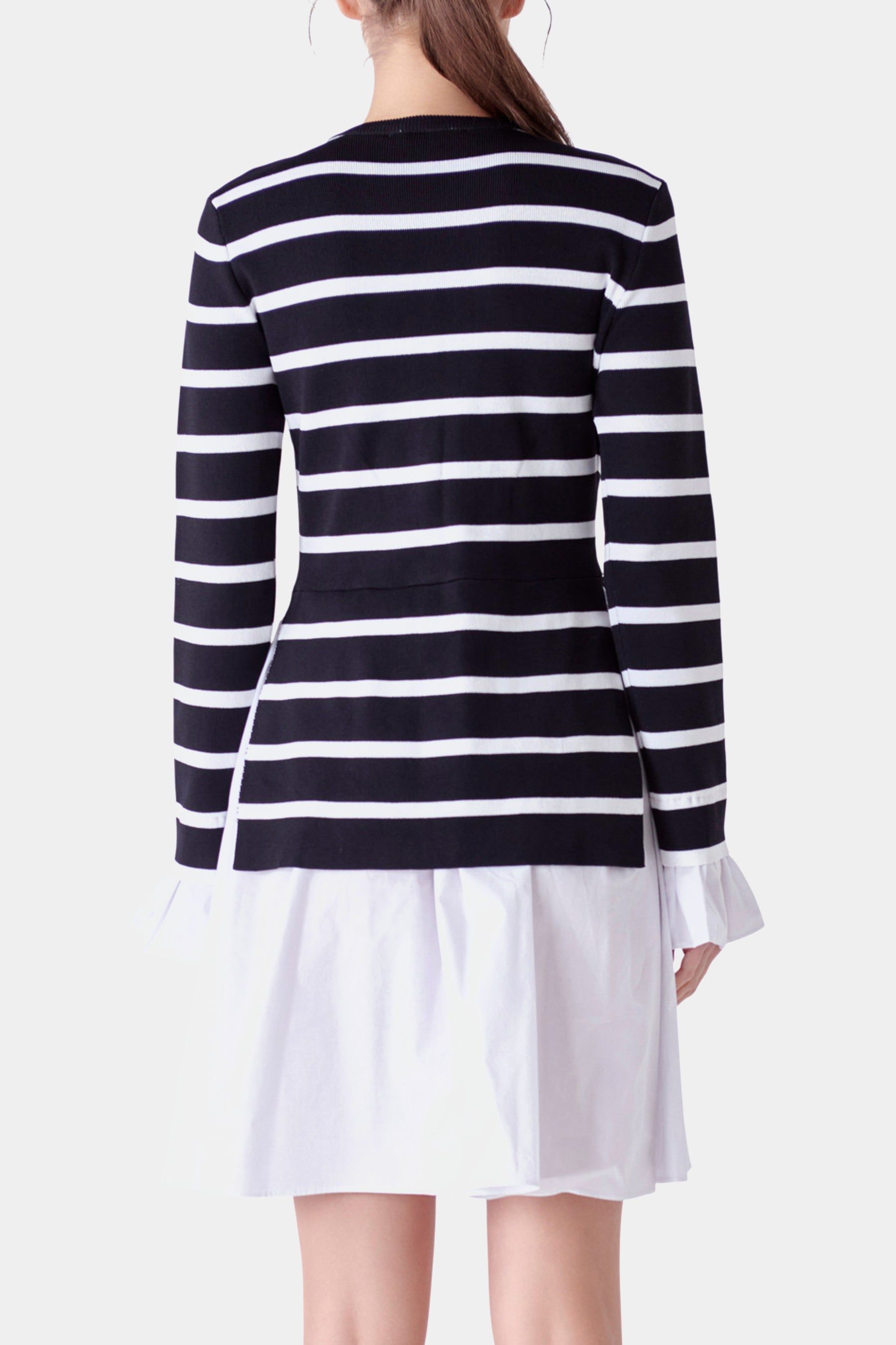 Poplin Combo Knit Dress sold by Lord & Taylor product image thumbnail 5