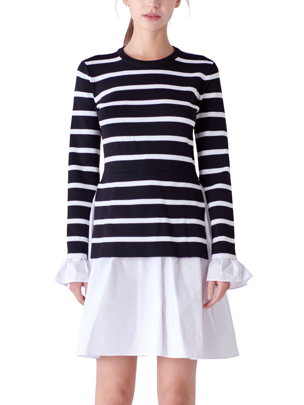 Poplin Combo Knit Dress sold by Lord & Taylor product image thumbnail 6