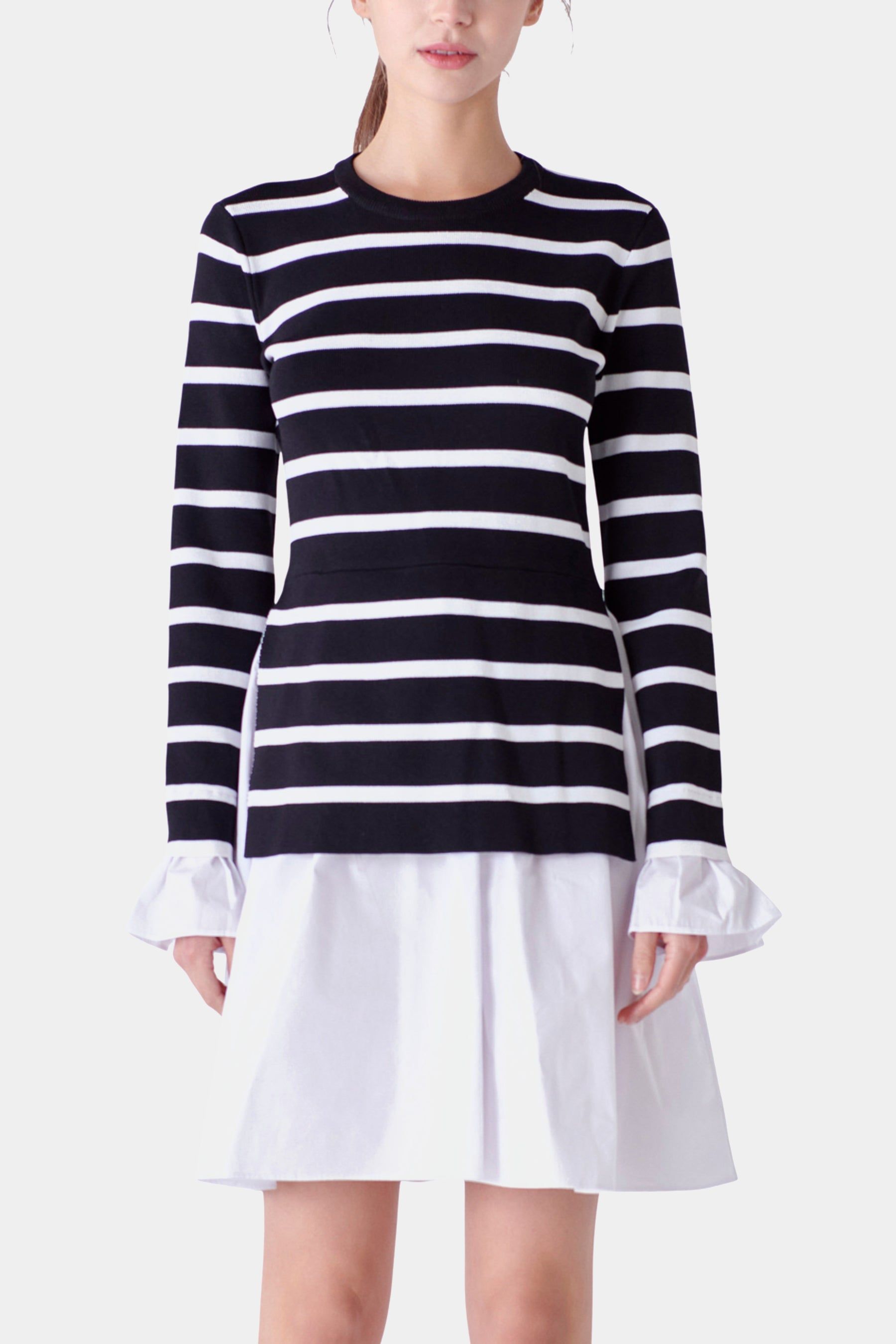 Poplin Combo Knit Dress sold by Lord & Taylor