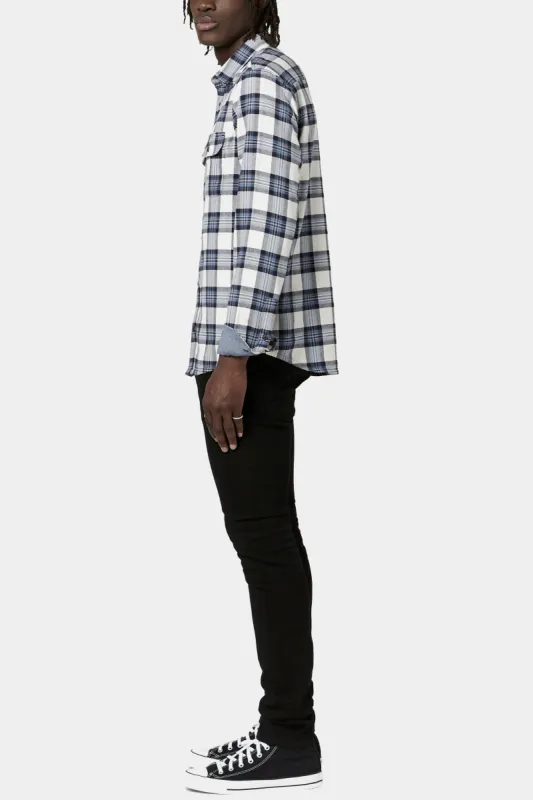 Twill Plaid Solif Shirt sold by Lord & Taylor