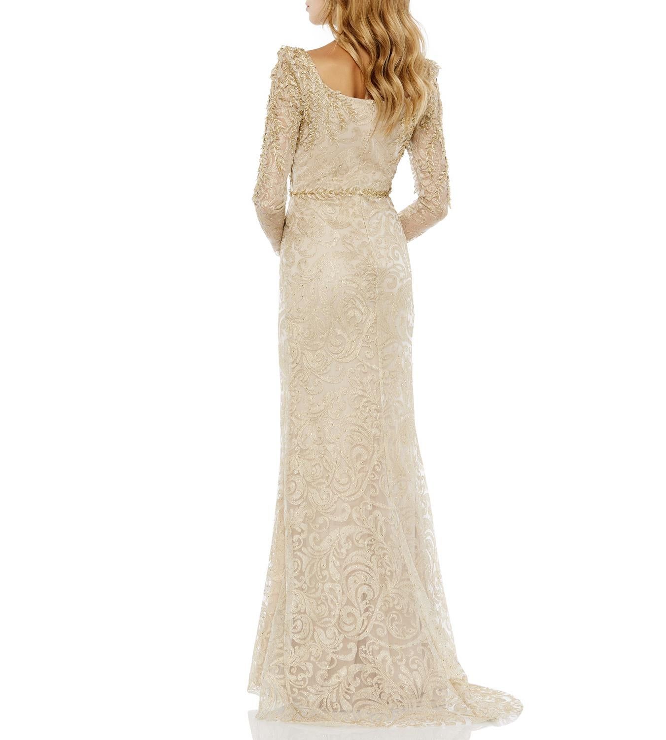 Long Sleeve Trumpet Gown sold by Lord & Taylor product image thumbnail 2