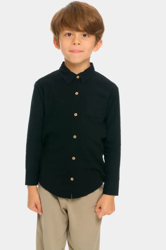 Boys Long Sleeve Button Down Collared Shirt sold by Lord & Taylor