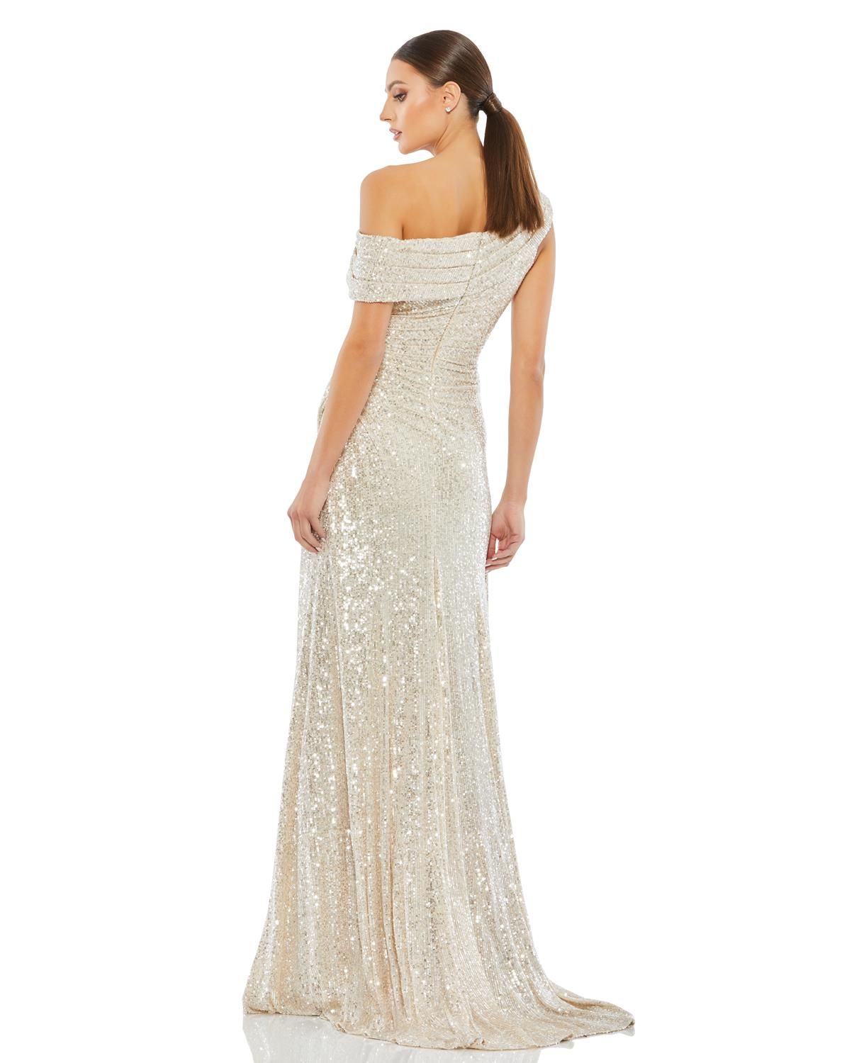 Sequin Wrap Gown sold by Lord & Taylor product image thumbnail 2