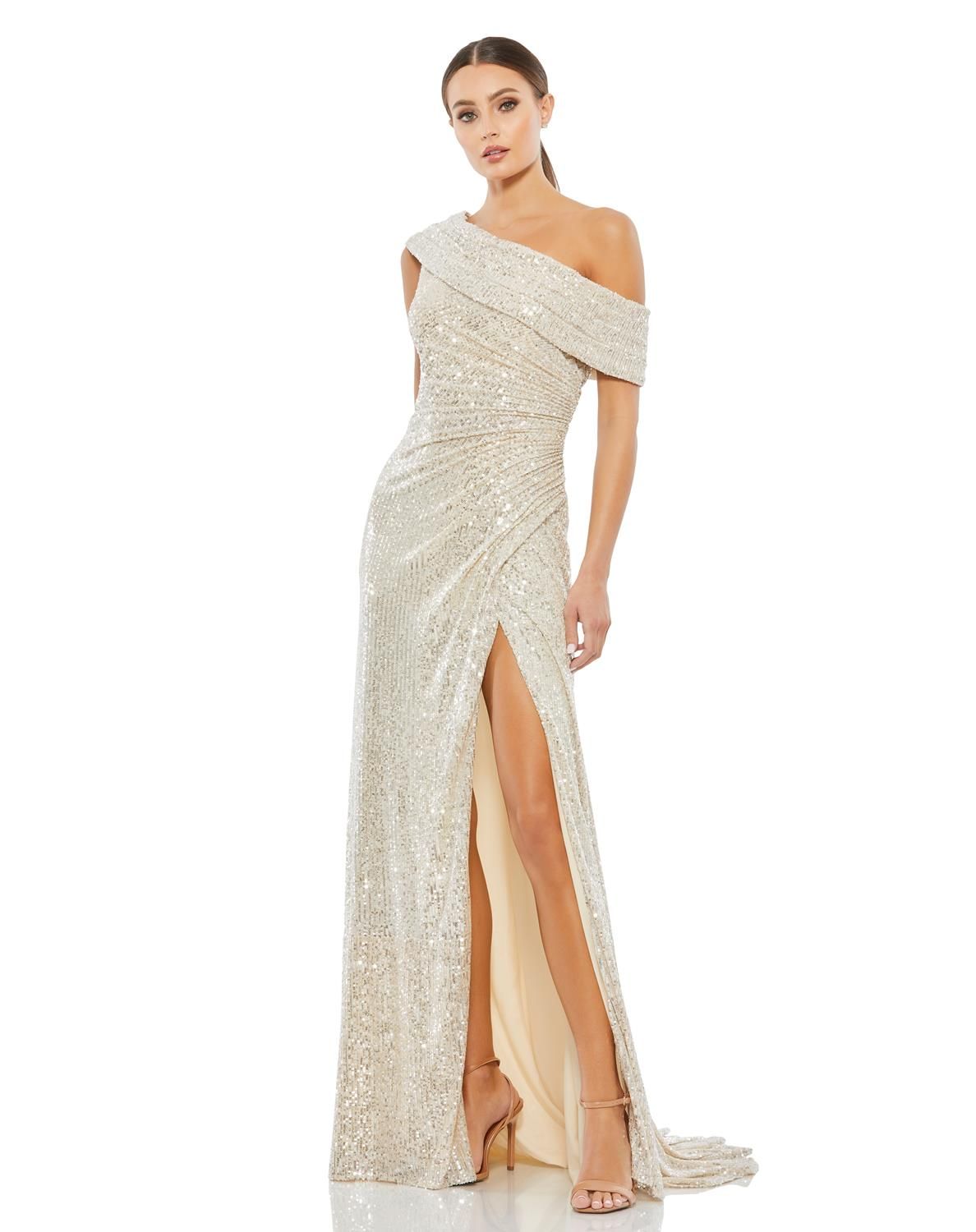 Sequin Wrap Gown sold by Lord & Taylor product image thumbnail 5