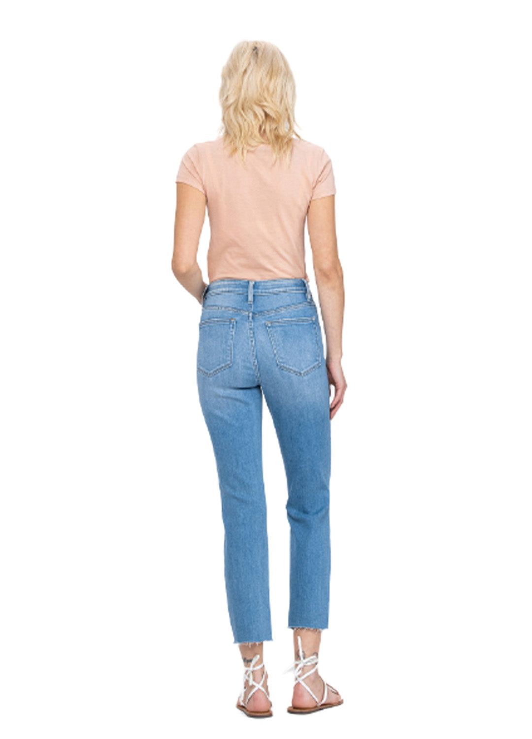 High Rise Crop Straight Jean sold by Lord & Taylor product image thumbnail 4