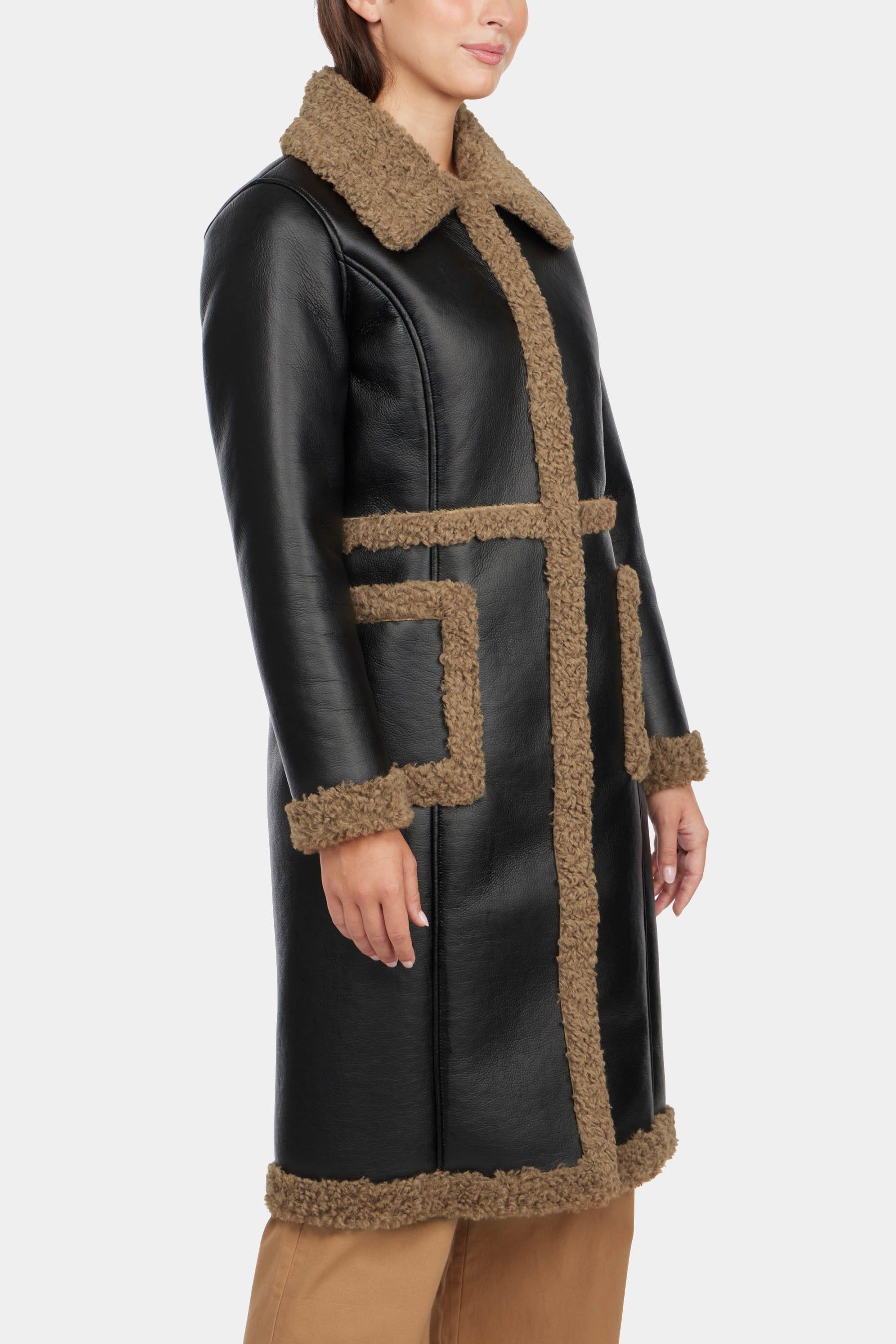 Trisha Faux Shearling Coat sold by Lord & Taylor product image thumbnail 2